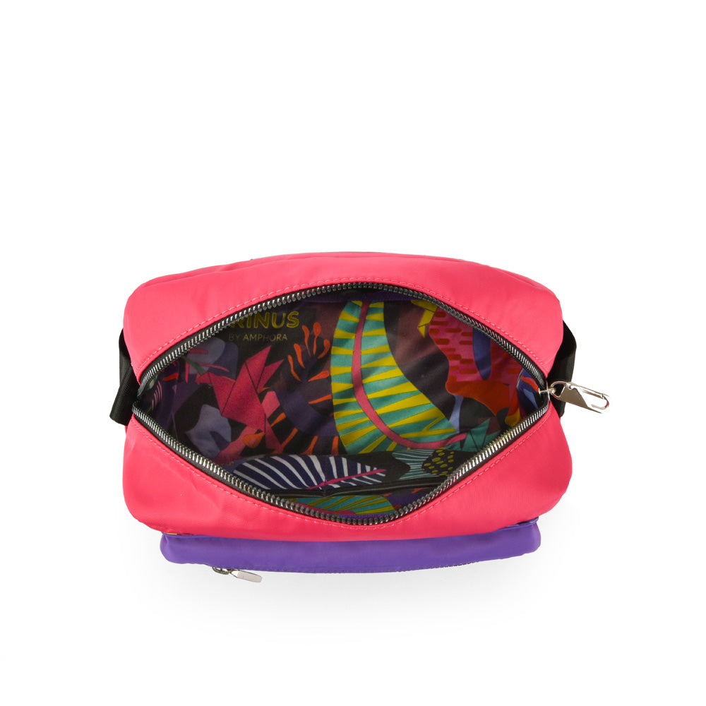 Cartera bandolera silvie mediana fucsia