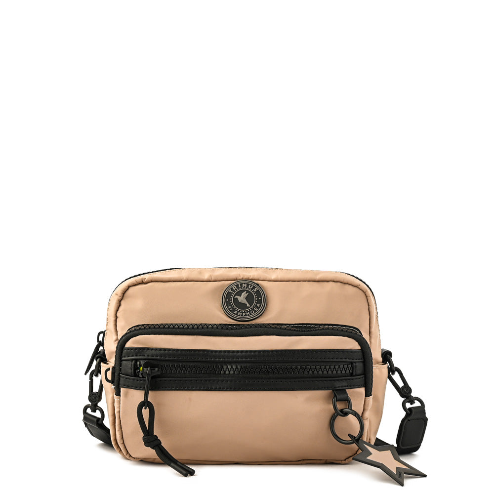 Cartera bandolera whitney mediana beige
