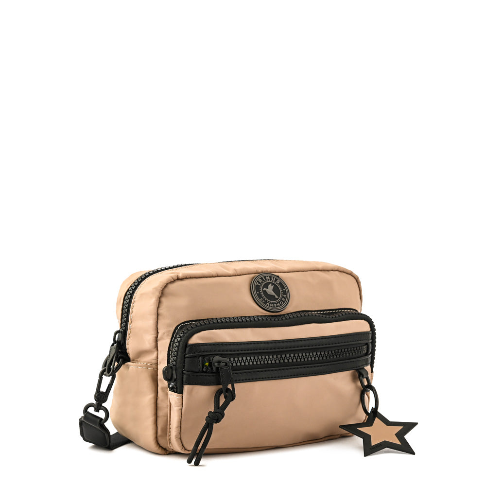 Cartera bandolera whitney mediana beige