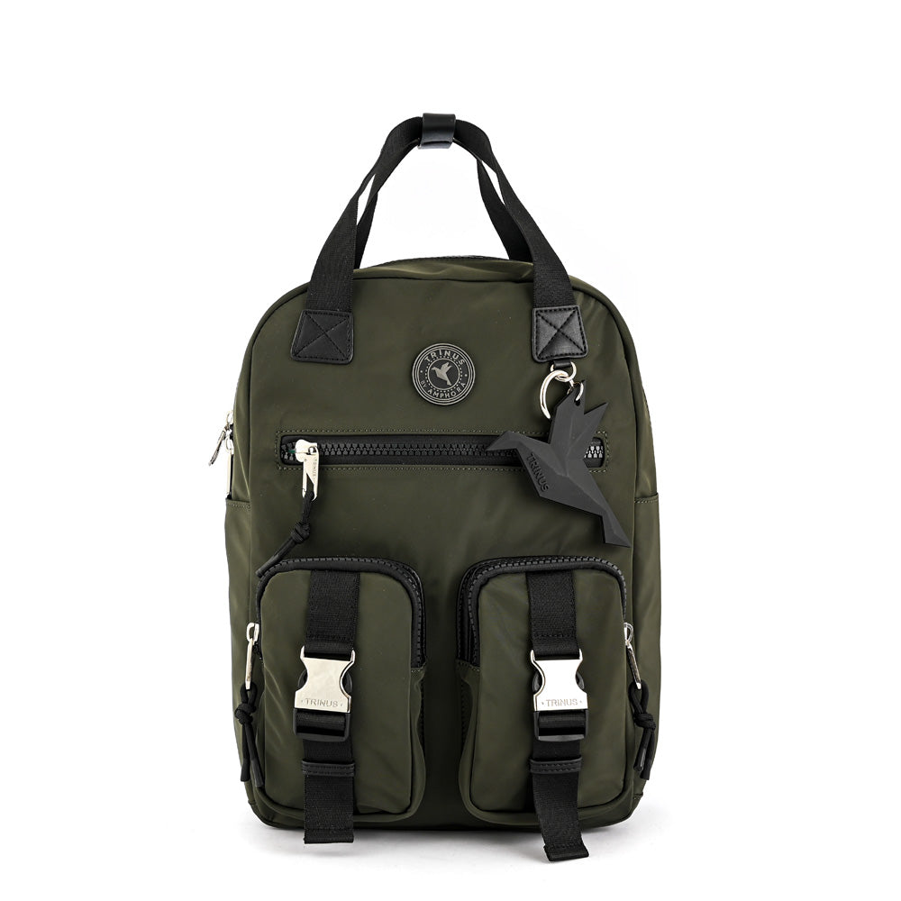 Mochila porta notebook patsy grande verde oliva