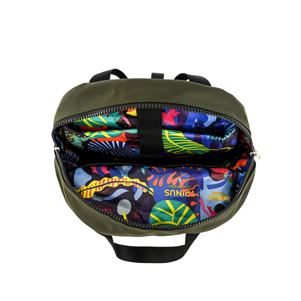 Mochila porta notebook patsy grande verde oliva