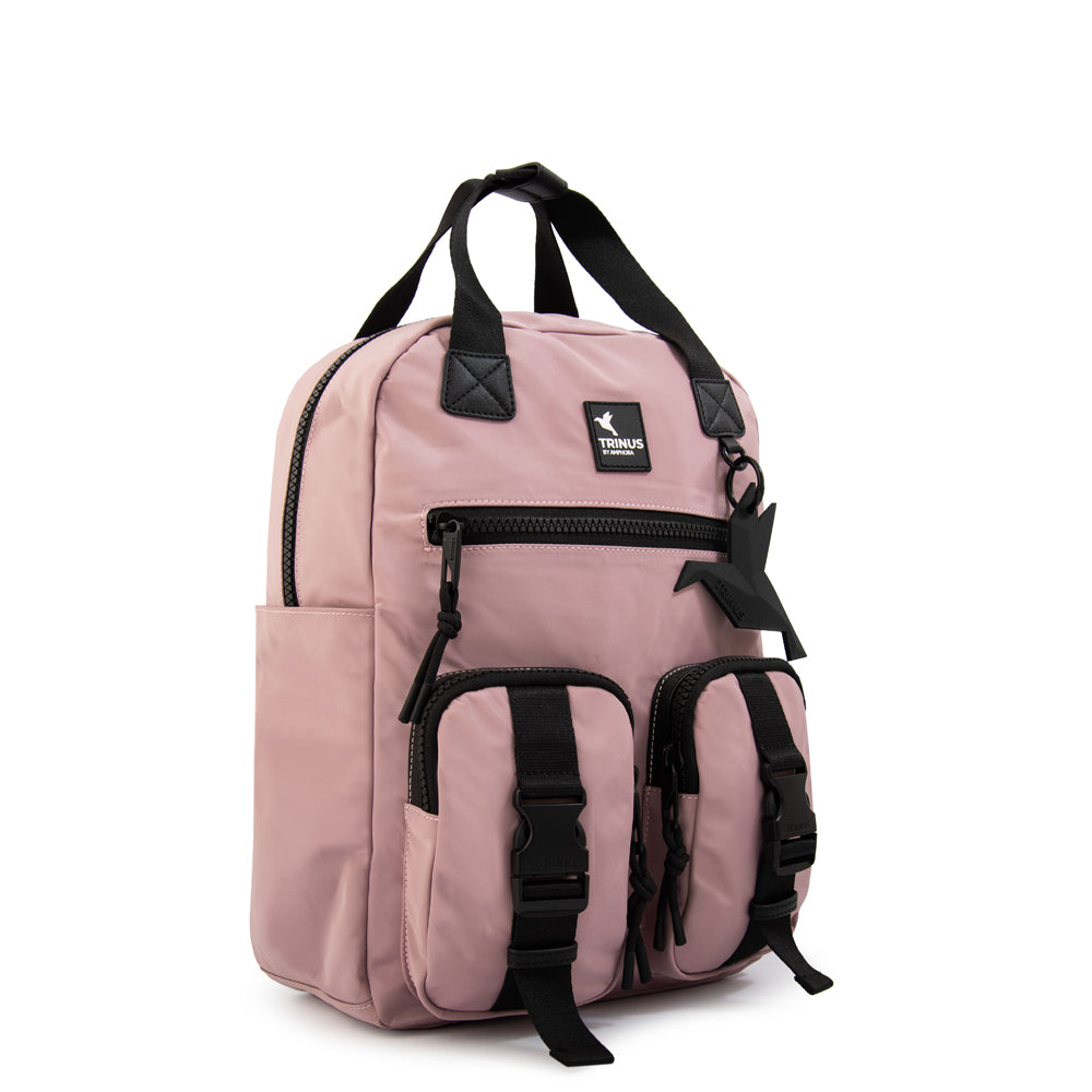 Mochila porta notebook patsy grande rosa viejo