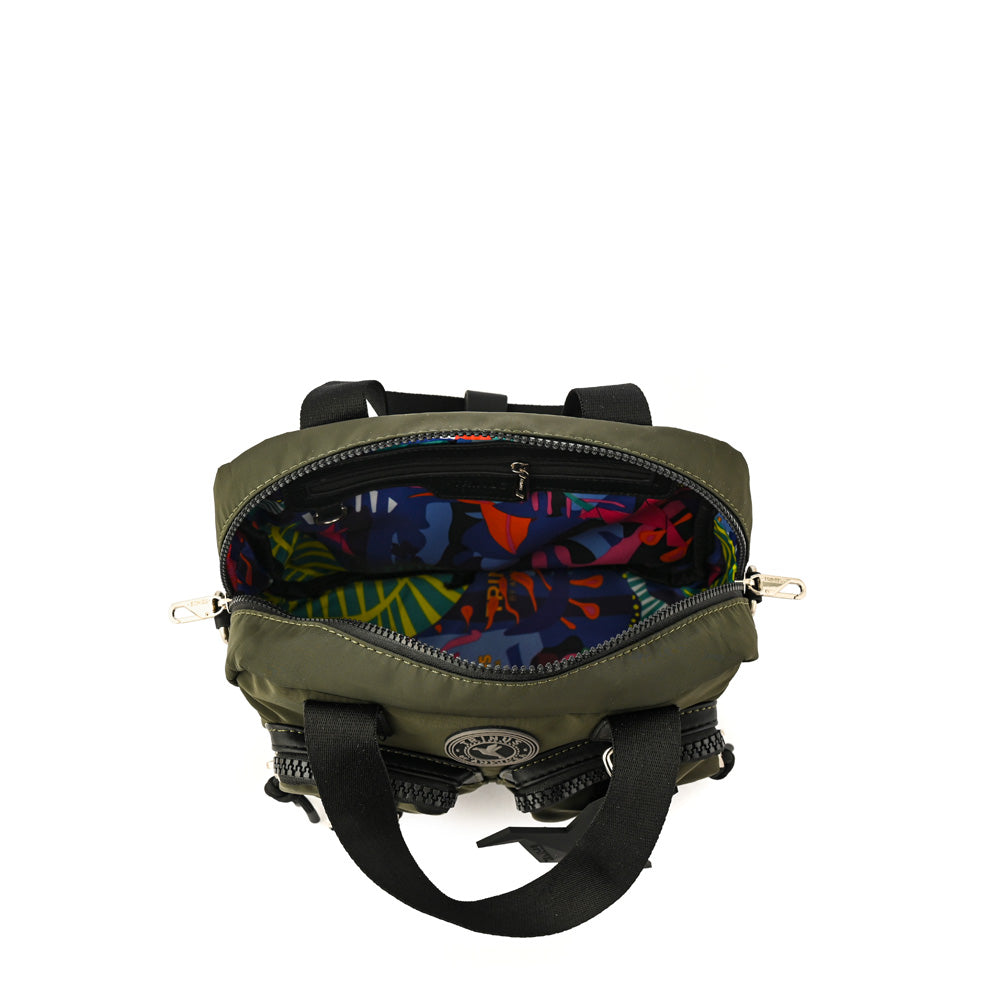 Cartera bandolera patsy mediana verde oliva