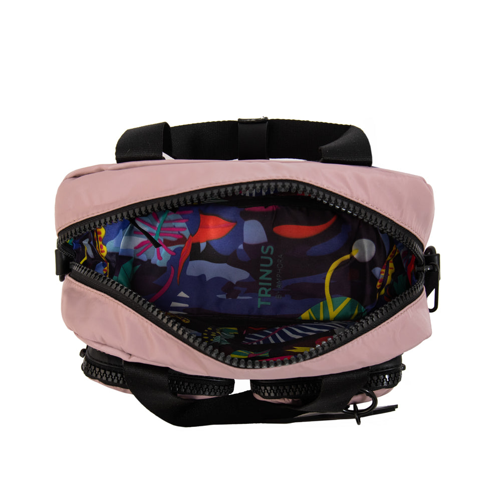 Cartera bandolera patsy mediana rosa viejo