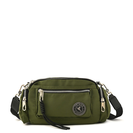 Cartera bandolera mediana halia verde oliva