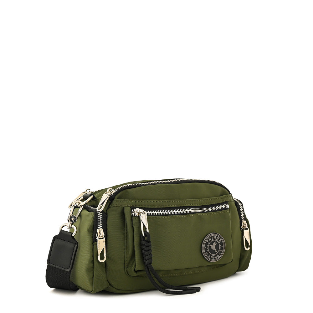 Cartera bandolera mediana halia verde oliva