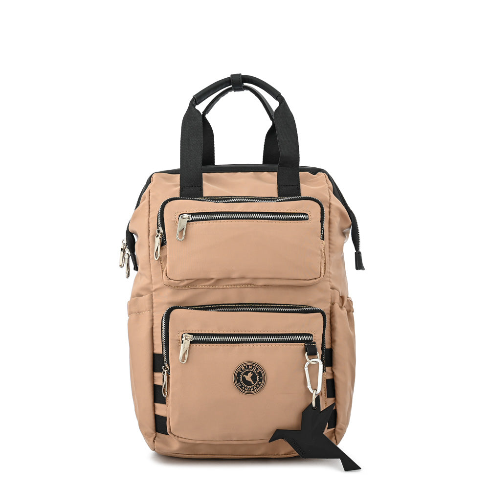 Mochila porta notebook grande alma beige