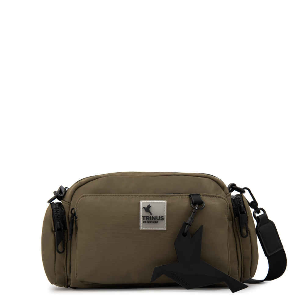 Cartera bandolera mediana lorenza verde oliva