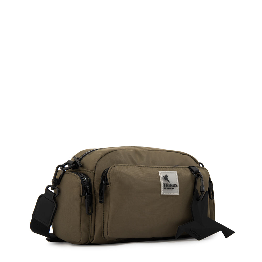 Cartera bandolera mediana lorenza verde oliva
