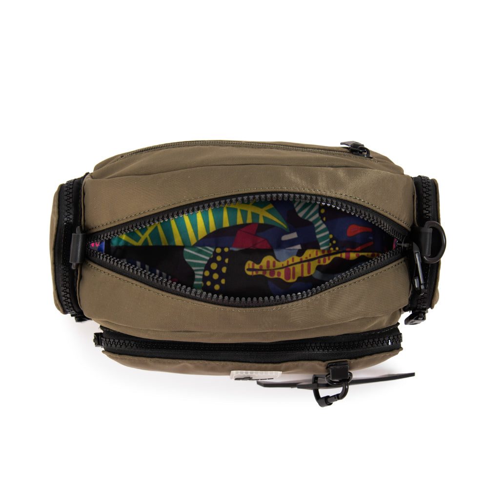 Cartera bandolera mediana lorenza verde oliva