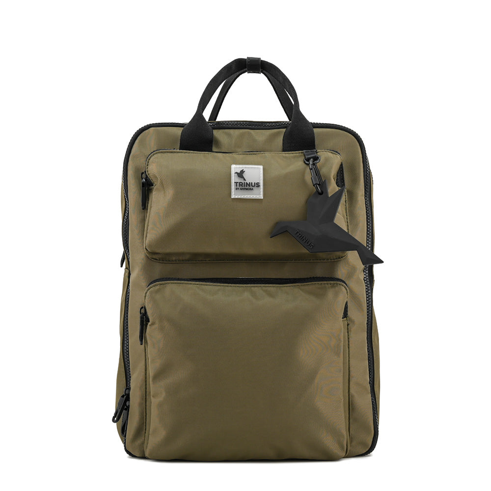 Mochila porta notebook grande lorenza verde oliva