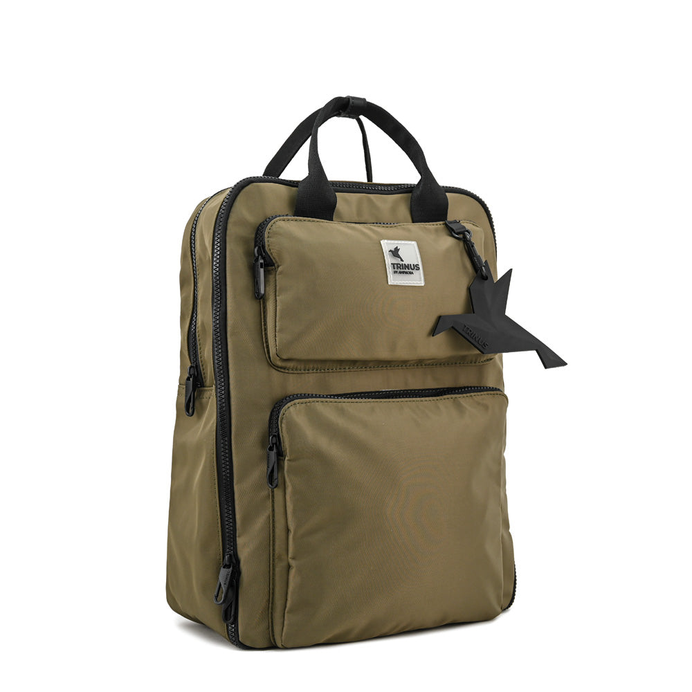 Mochila porta notebook grande lorenza verde oliva