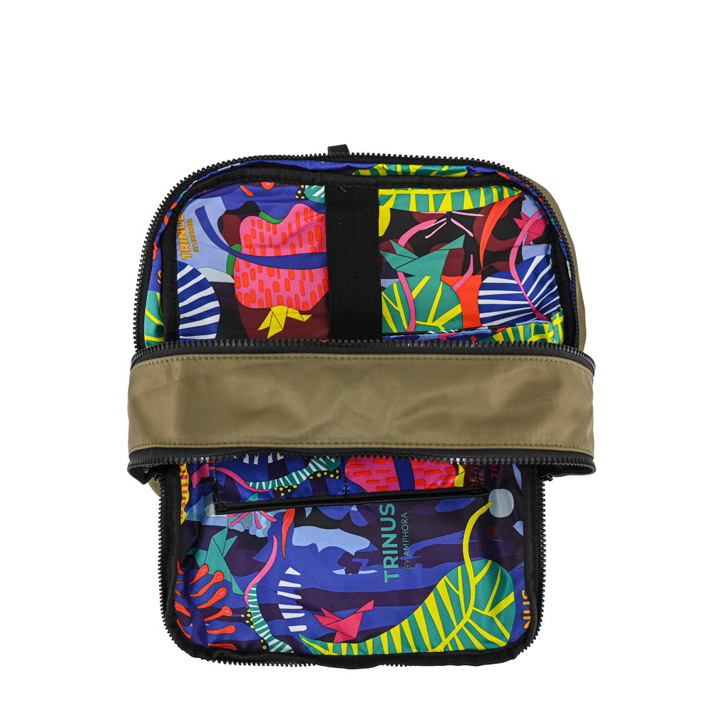 Mochila porta notebook grande lorenza verde oliva