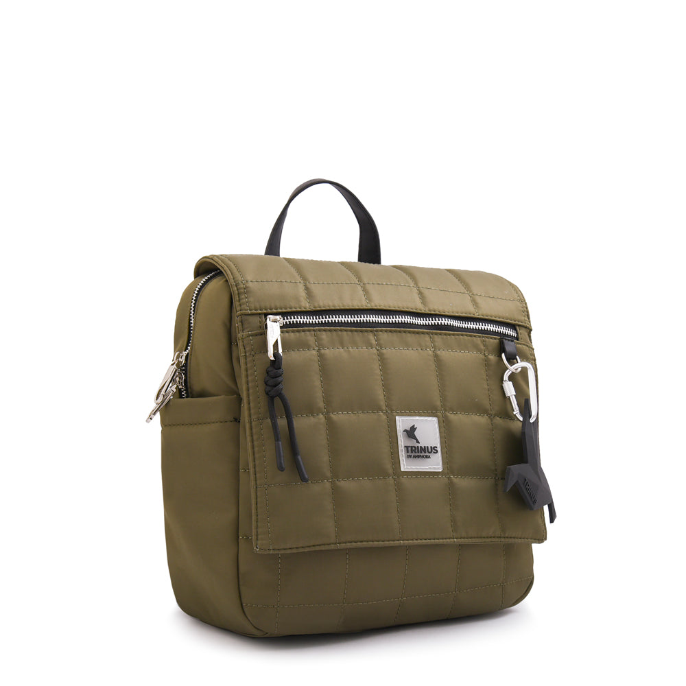 Mochila mochila belina mediana verde oliva