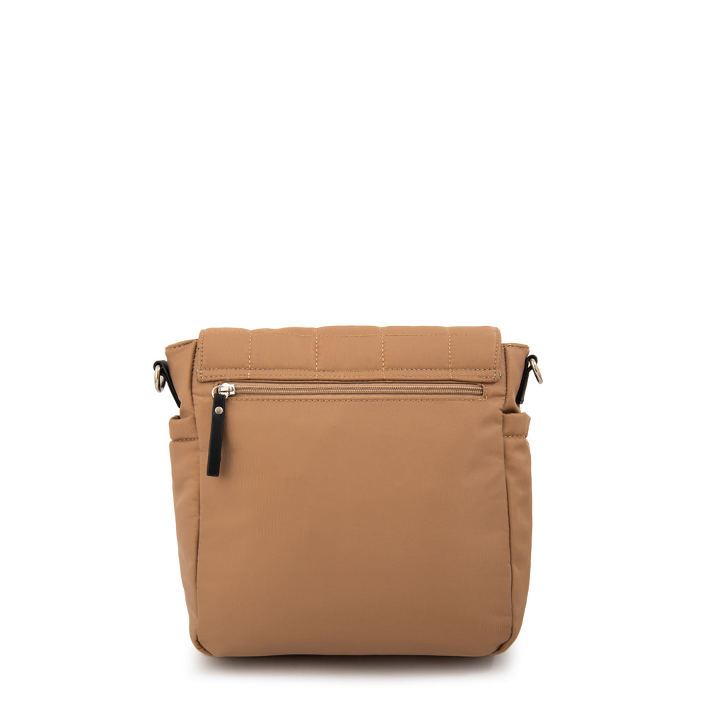 Cartera bandolera bandolera belina mediana beige oscuro
