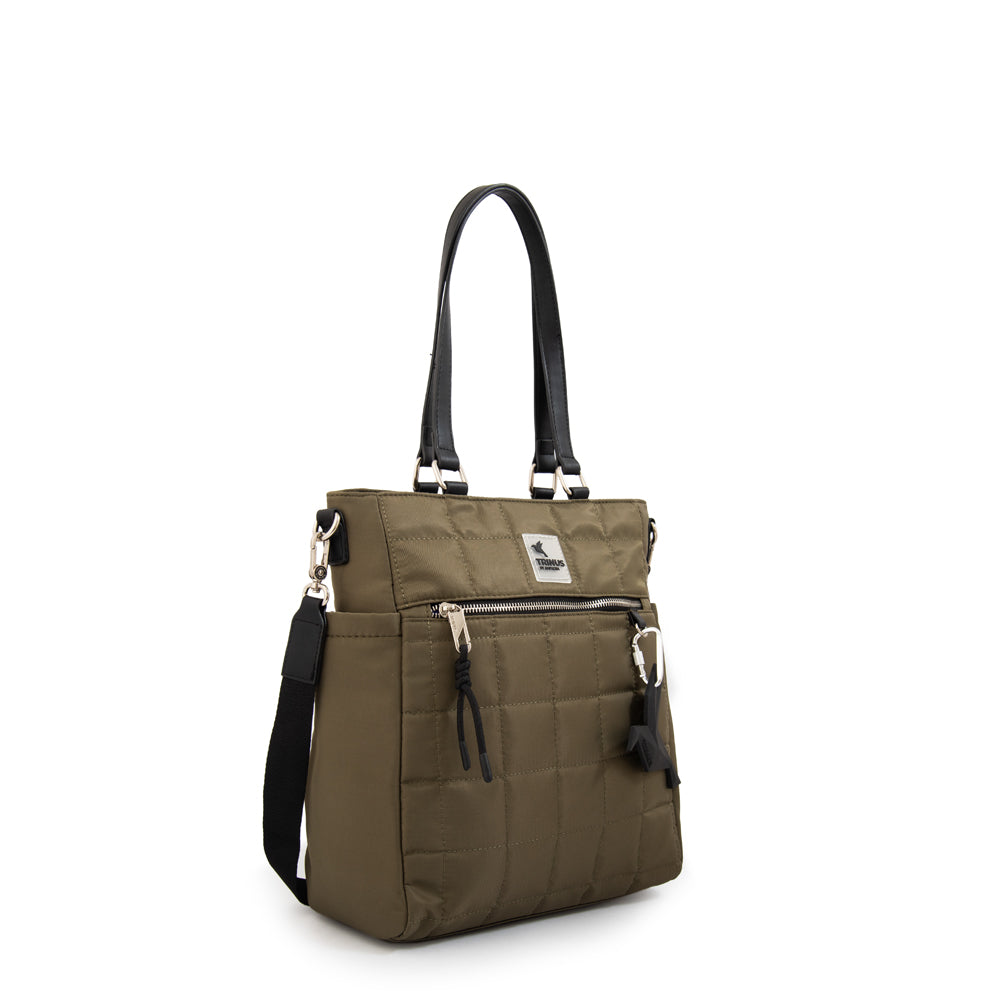 Cartera tote shopping belina grande verde oliva