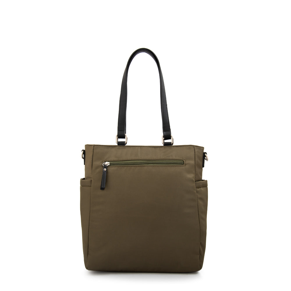 Cartera tote shopping belina grande verde oliva