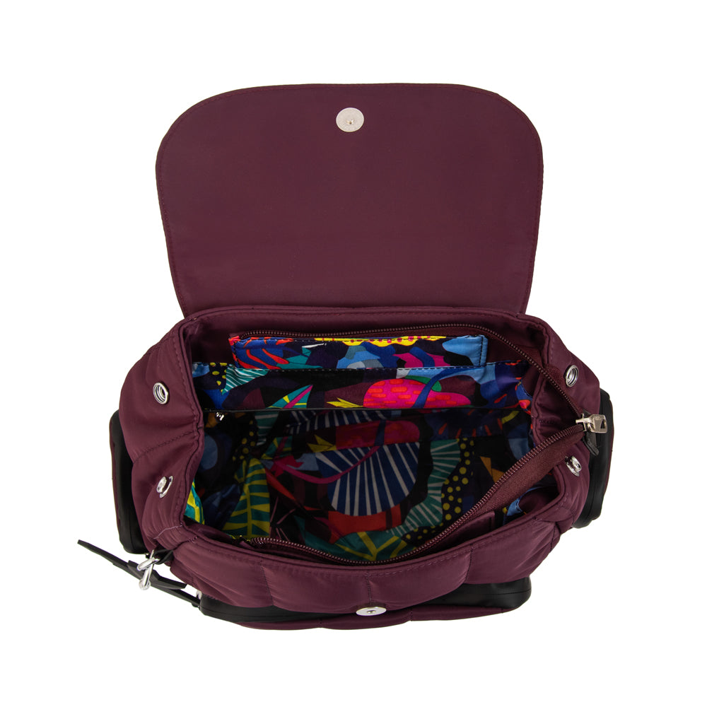 Mochila lizel mediana burdeo