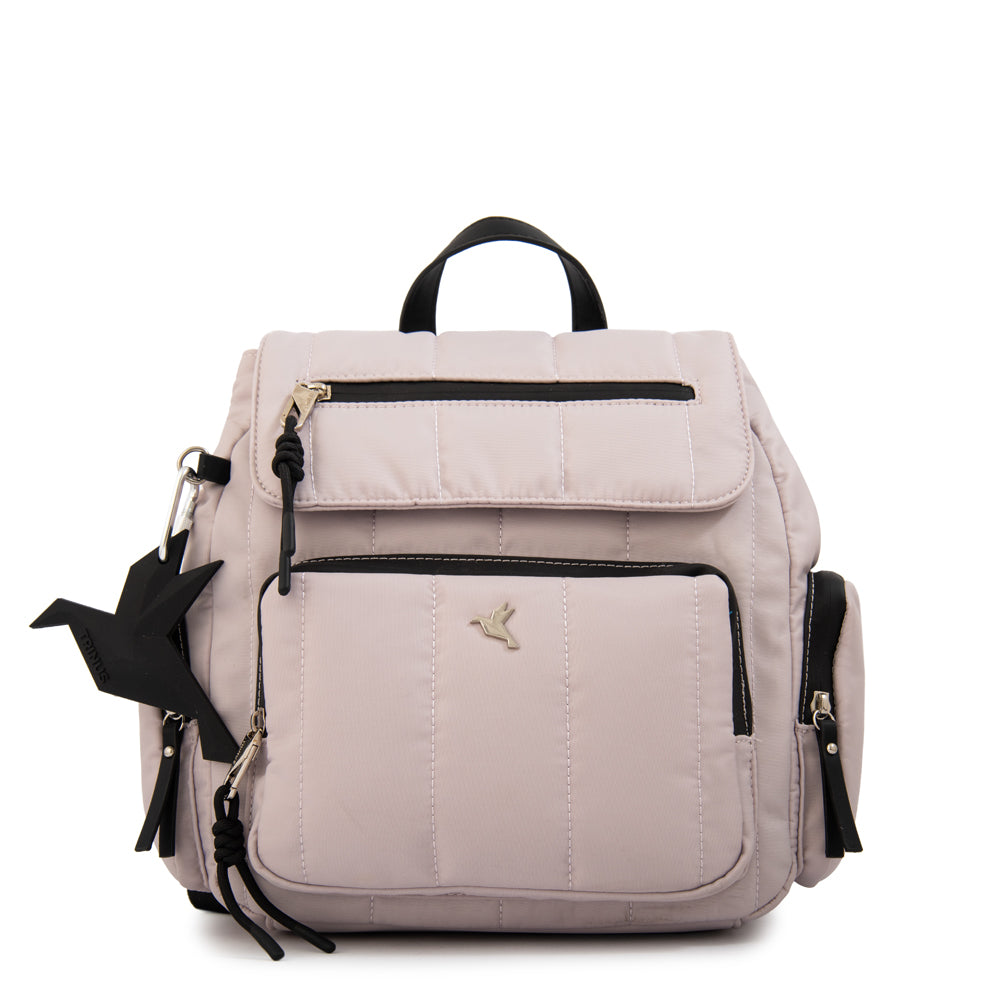 Mochila lizel mediana blanco crudo