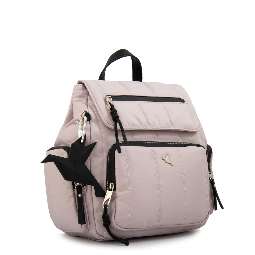 Mochila lizel mediana blanco crudo