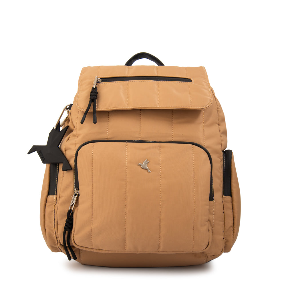 Mochila porta notebook lizel grande beige oscuro
