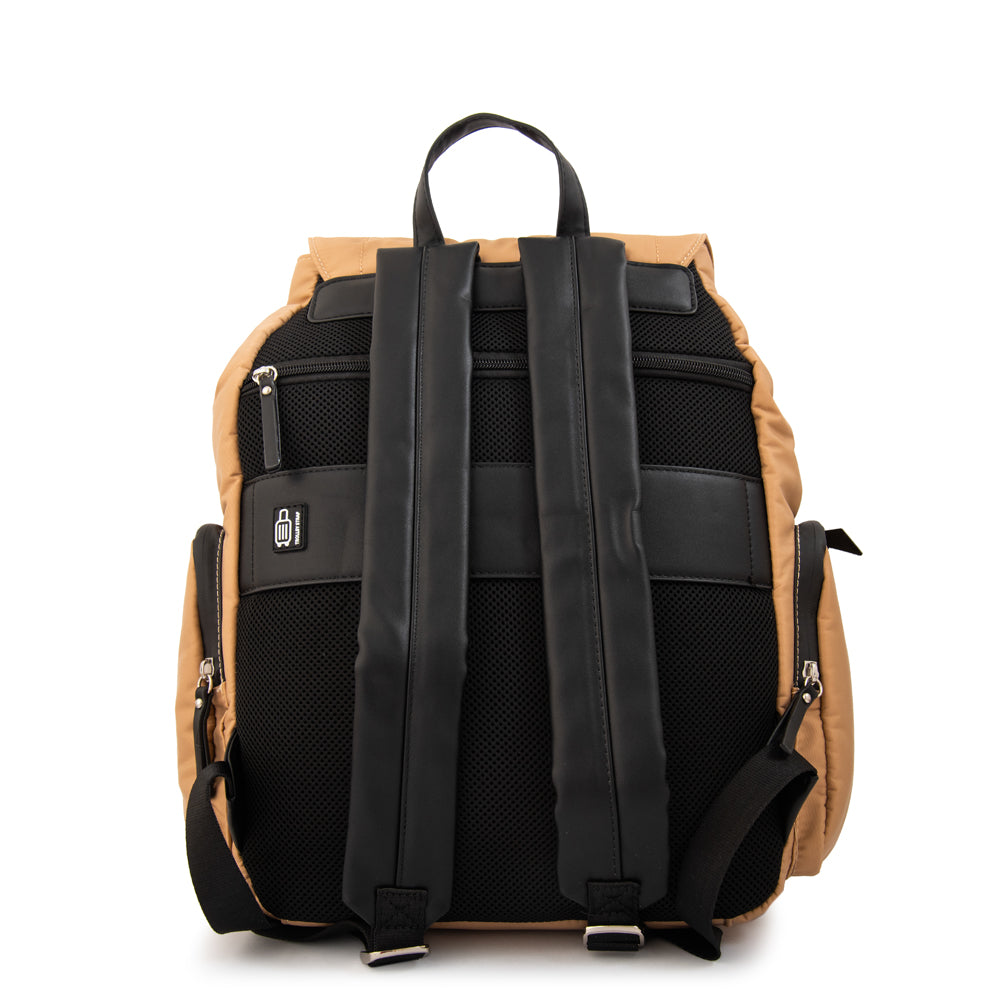 Mochila porta notebook lizel grande beige oscuro