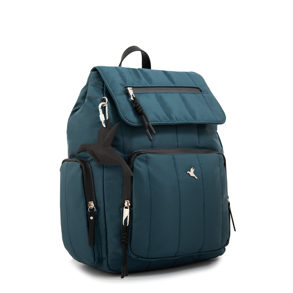 Mochila porta notebook lizel grande petroleo oscuro