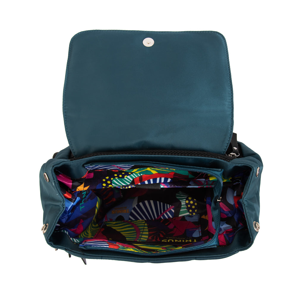 Mochila porta notebook lizel grande petroleo oscuro