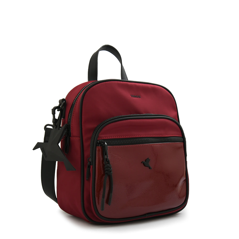 Mochila mochila carina mediana burdeo
