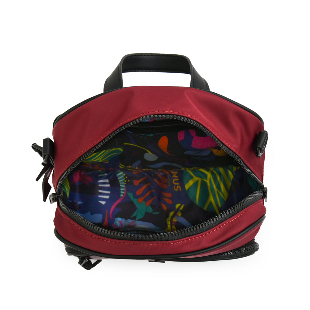 Mochila mochila carina mediana burdeo