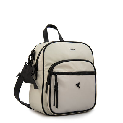 Mochila mediana carina gris claro