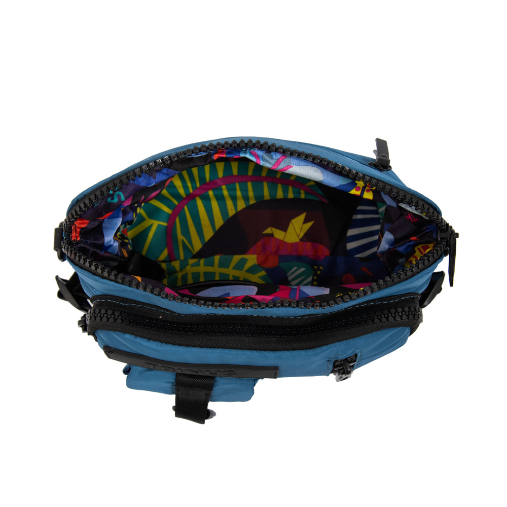 Cartera bandolera regina mediana azul