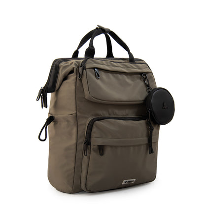 Mochila con colgante pilar grande verde oliva