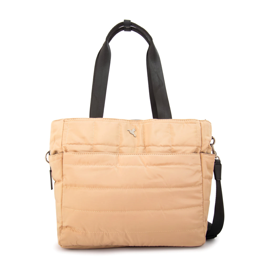 Cartera tote porta notebook australia beige oscuro