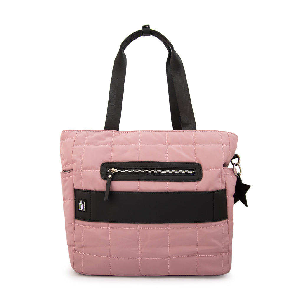 Cartera tote porta notebook australia rosado