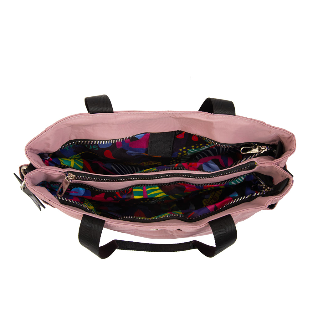 Cartera tote porta notebook australia rosado