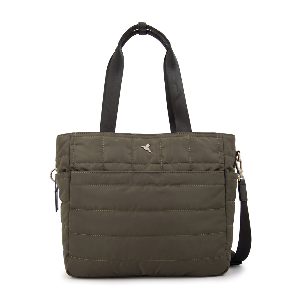 Cartera tote porta notebook australia verde oliva