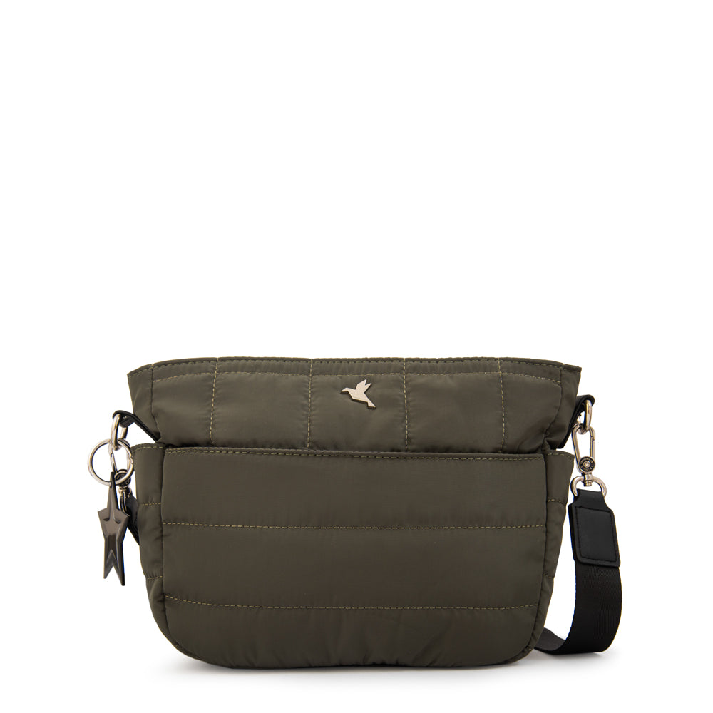 Cartera bandolera australia mediana verde oliva