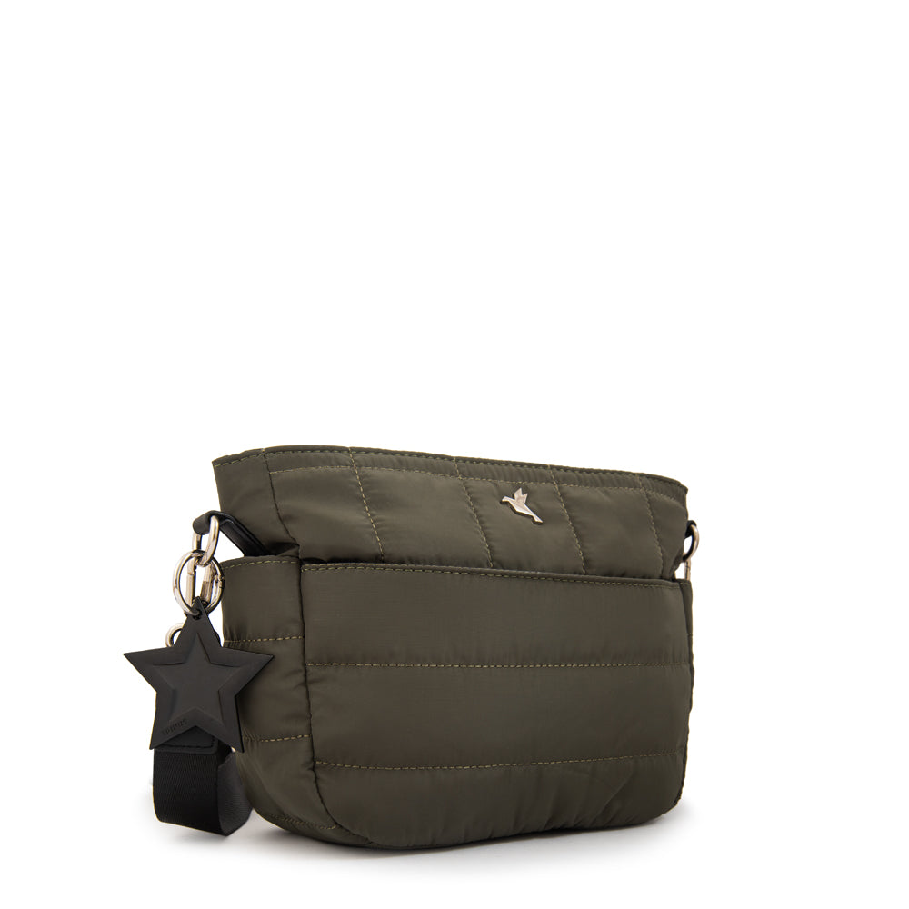 Cartera bandolera australia mediana verde oliva