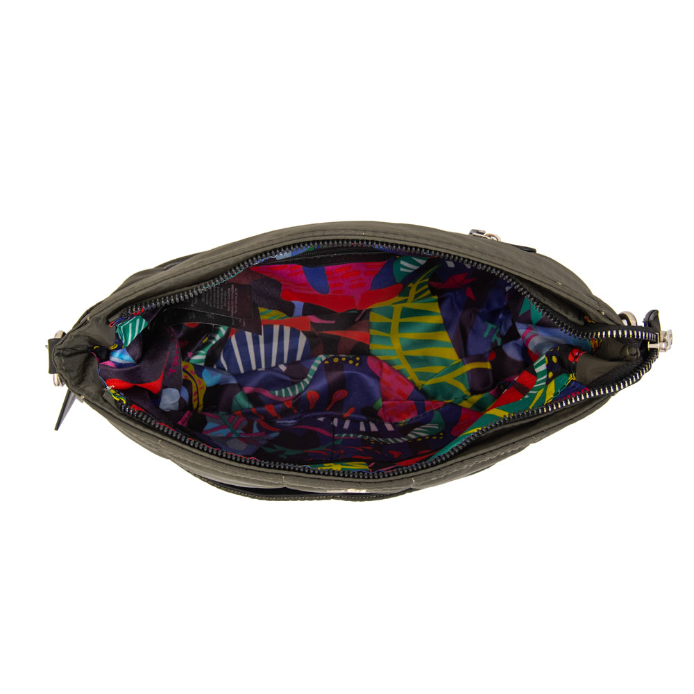 Cartera bandolera australia mediana verde oliva