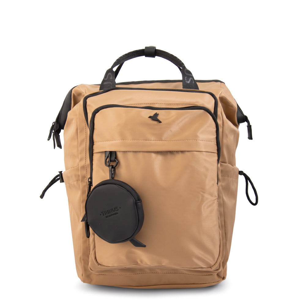 Mochila porta notebook singapur beige oscuro