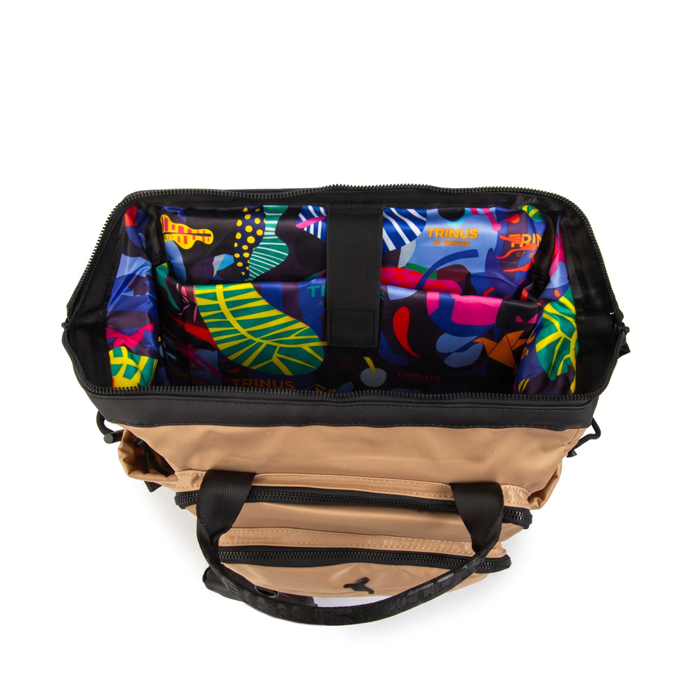 Mochila porta notebook singapur beige oscuro
