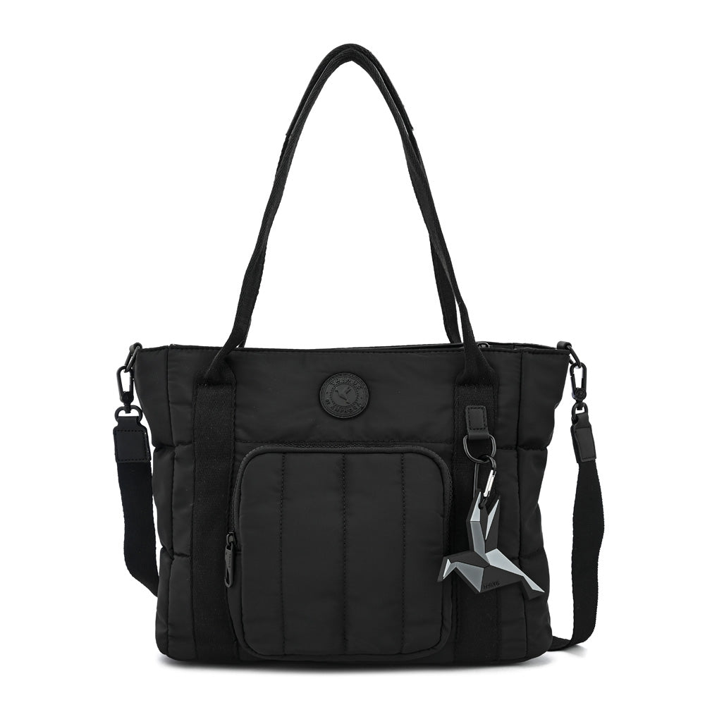 Cartera tote tres divisiones florence mediana negro