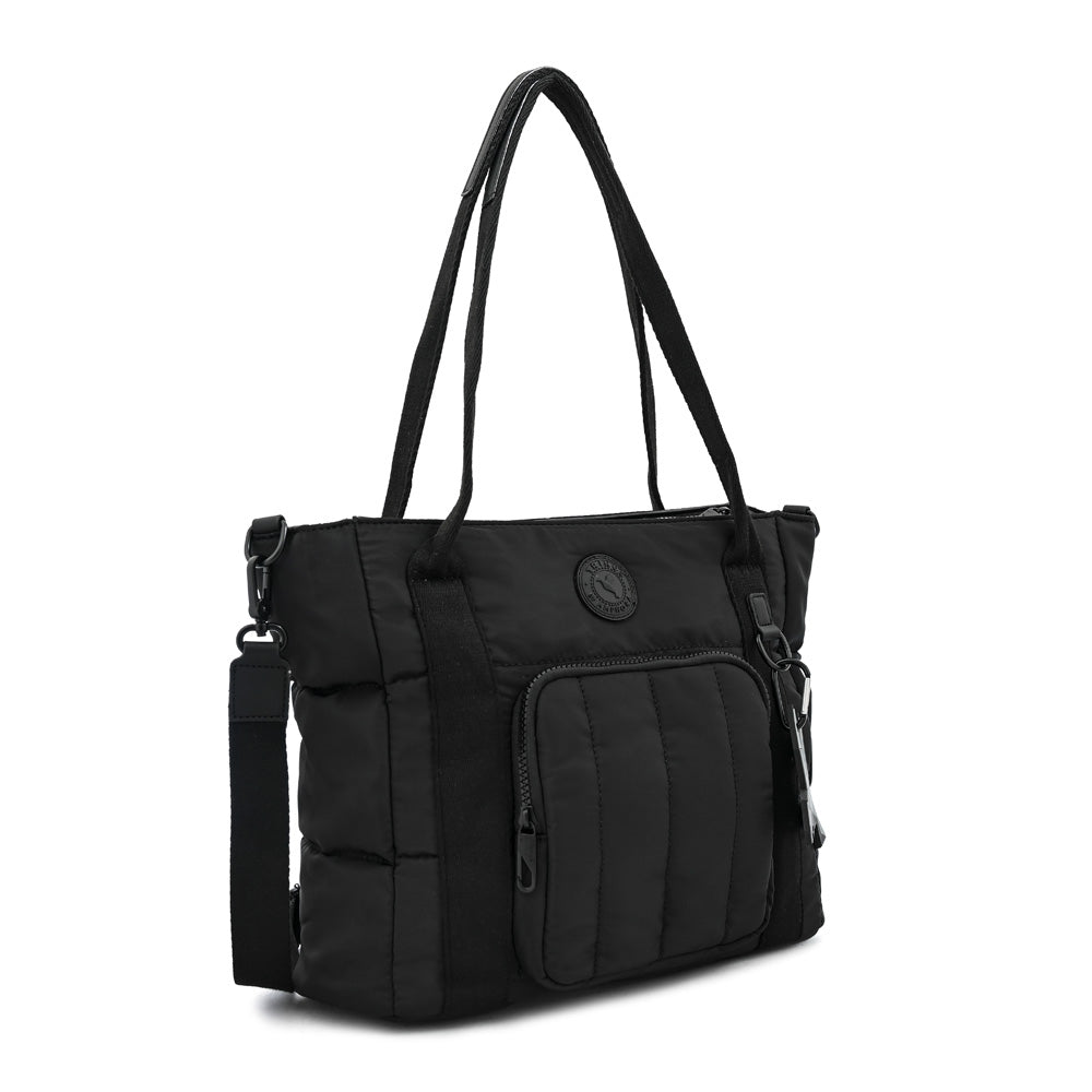 Cartera tote tres divisiones florence mediana negro
