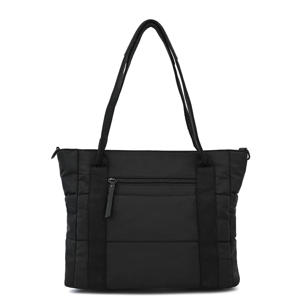 Cartera tote tres divisiones mediana florence negro