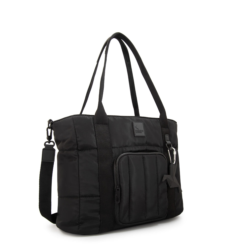 Cartera tote porta notebook florence mediana negro