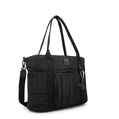 Cartera tote porta notebook florence mediana negro