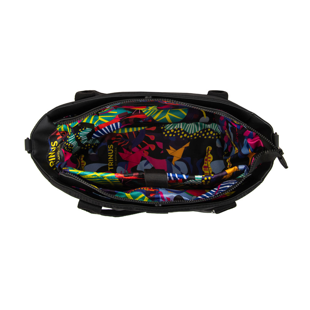 Cartera tote porta notebook florence mediana negro