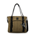 Cartera tote porta notebook florence mediana verde oliva