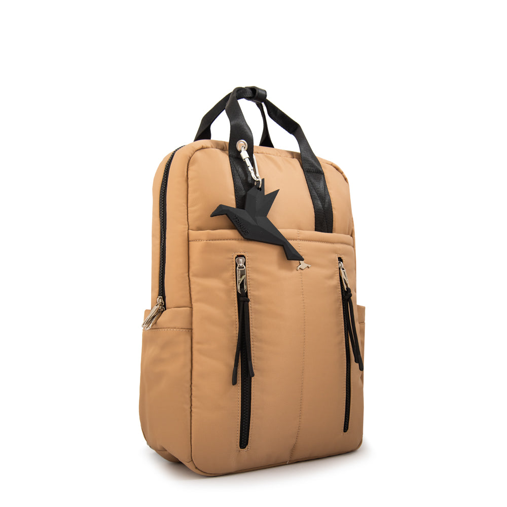 Mochila porta notebook juliana grande beige oscuro – Amphora Chile